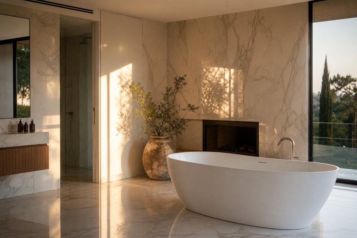 Réalisation de salle de bain haut de gamme BainLux